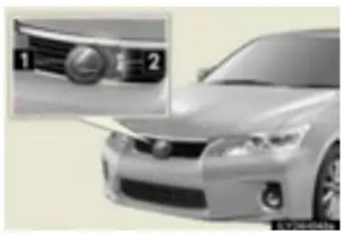 LEXUS CT 200h (2010) - ■Radara sensors un radiatora režgis - 1