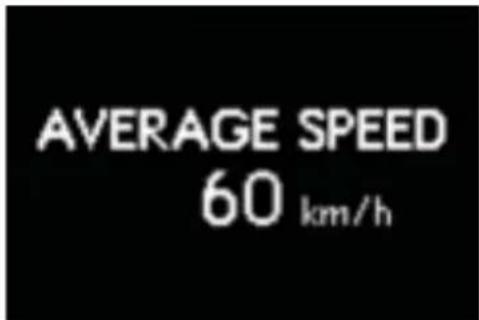 AVERAGE SPEED 60 km/h