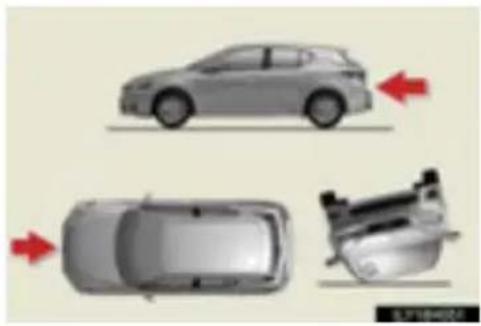 LEXUS CT 200h (2010) - Sadursmju veidi, kādos SRS drošības spilveni (SRS sānu drošības spilveni un drošības aizkari) var neatvērties - 2