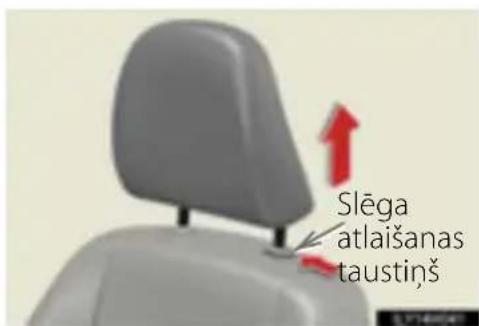 Slēga atlaišanas taustiņš