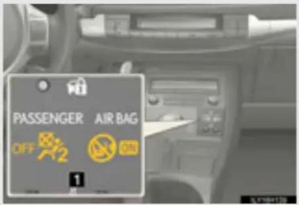 PASSenger AIR BAG OFF 2 NO 05