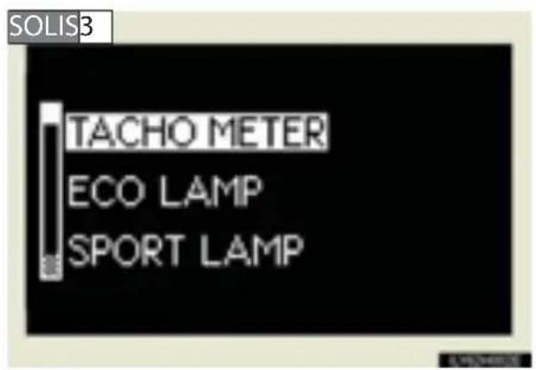 SOLIS3 TACHO METER ECO LAMP SPORT LAMP