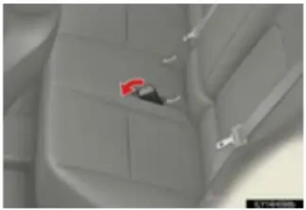 LEXUS CT 200h (2010) - Pēc aizmugures vidējā sēdekļa drošības jostas izmantošanas - 1