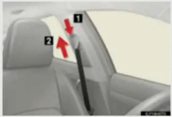 LEXUS CT 200h (2010) - Drošības jostas piesprādzēšana un atlaišana - 2
