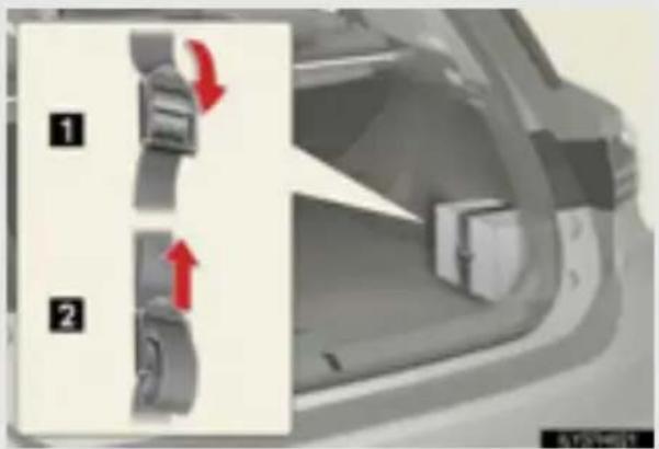 LEXUS CT 200h (2010) - Pirmās palīdzības komplekta glabāšanas josta - 1