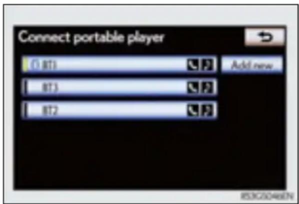 Connect portable player (1) RT1 Add new RT3 RT2 R53G2046EN