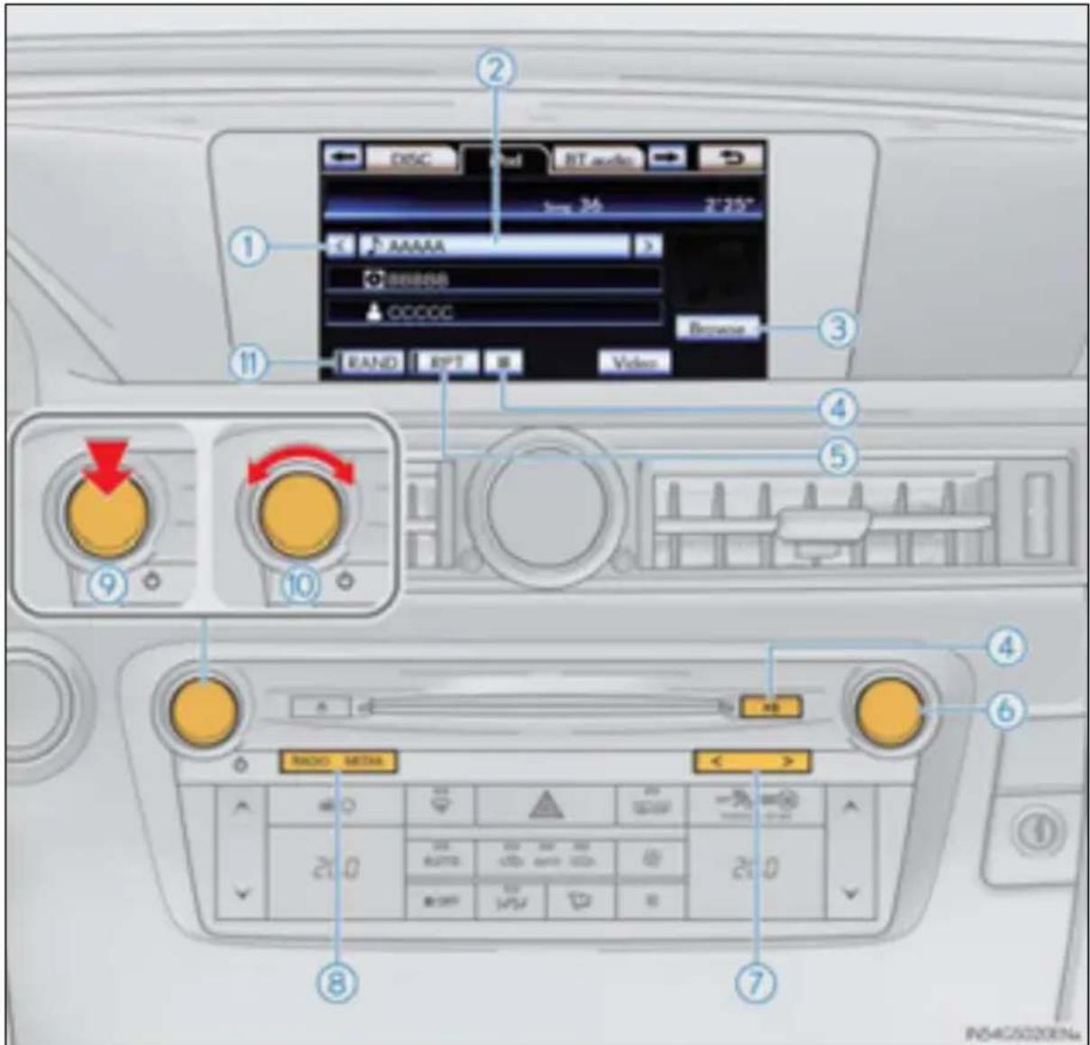 LEXUS GS 250 (2012) - iPod klausīšanās - 1