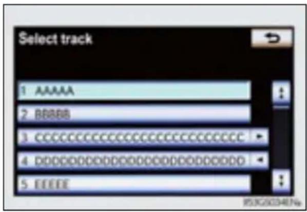 Select track 1 AAAAA 2 BBBBB 3 CCCCCCCCCCCCCCCCC 4 DDDDDDDDDDDDDDDDDDDDDDDDD 5 EEEEE
