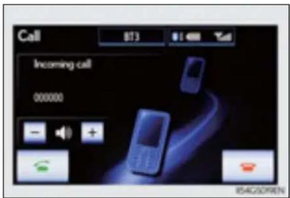 Call 873 Tat Incoming call 000000 - + - 854G50PEN