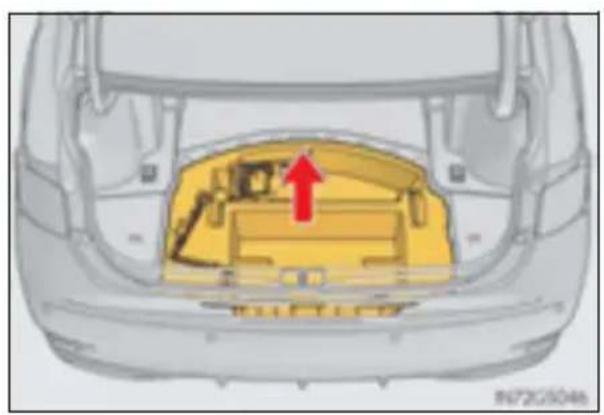 LEXUS GS 250 (2012) - Avārijas remonta komplekta izņemšana - 2