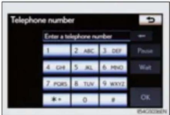 Telephone number Enter a telephone number 1 2 ABC 3 DEF Pause 4 GH 5 JL 6 MNO Wait 7 FORS 8 TUV 9 WXYZ * * 0 # OK 854G20366EN