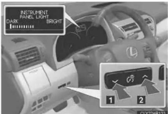 INSTRUMENT PANEL LIGHT DARK BRIGHT 1 2 CLY22AB133