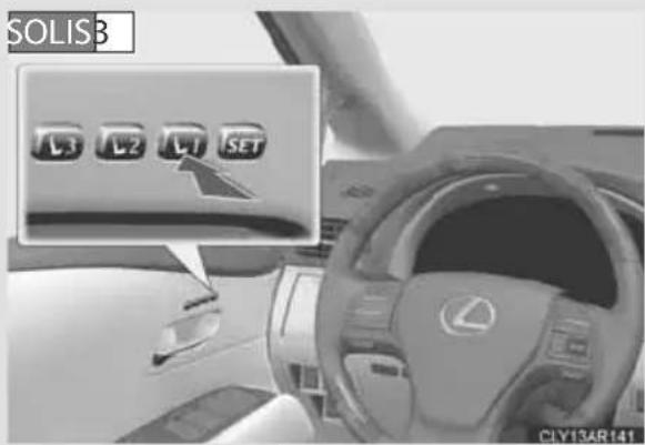 LEXUS RX 350 (2006) - Atmiņā ievadītā stāvokļa atsaukšana - 1