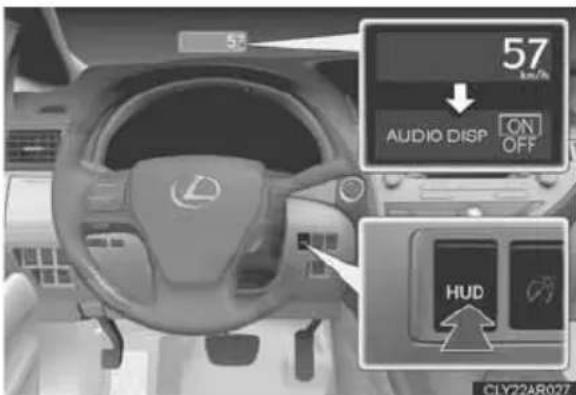 57 AUDIO DISP ON OFF HUD CLY22AR027