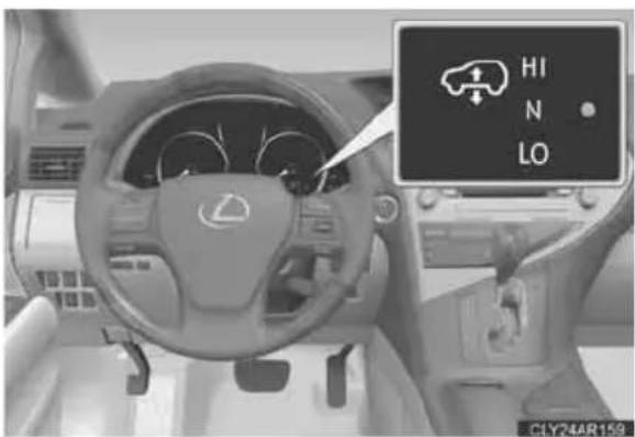 LEXUS RX 350 (2006) - Elektroniski modulētās pneimatiskās piekares indikators - 1