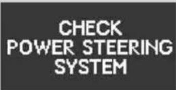 CHECK POWER STEERING SYSTEM