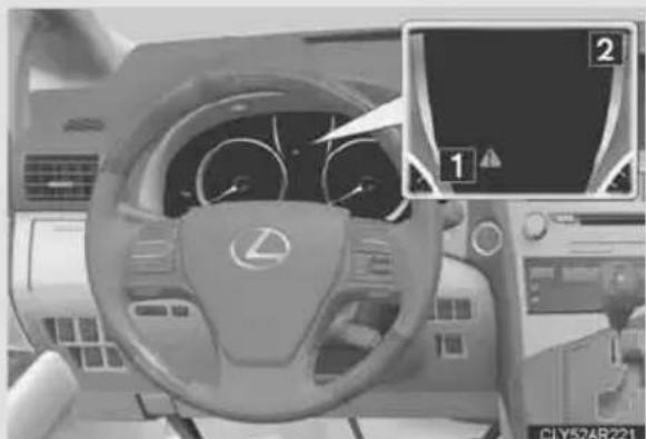 LEXUS RX 350 (2006) - 5-2. Avārijas gadījumā veicamie pasākumi Ja tiek rādīts brīdinājuma ziņojums - 1