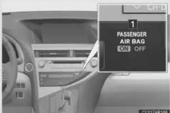 1 PASSENGER AIR BAG ON OFF