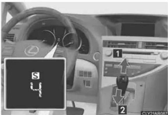 LEXUS RX 350 (2006) - Pārslēga diapazonu maiņa režīmā S - 1