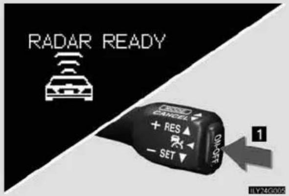RADAR READY + RES ▲ - SET ▼ 1 ILY24G002