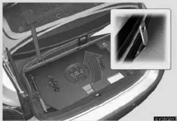 LEXUS GS 450h (2006) - Pirmās palīdzības komplekta glabāšanas josta - 2