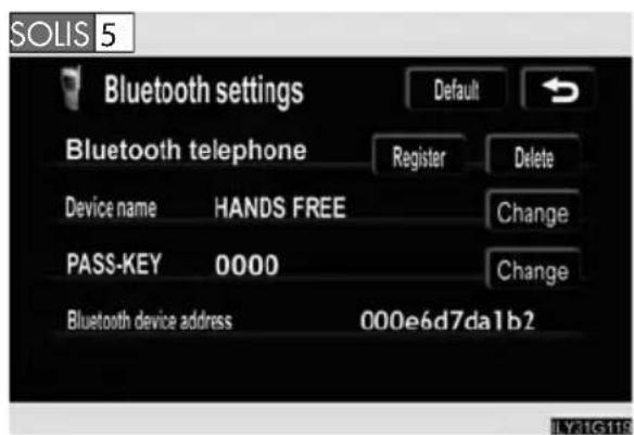 LEXUS GS 450h (2006) - Lai mainītu Bluetooth iestatījumus, - 1