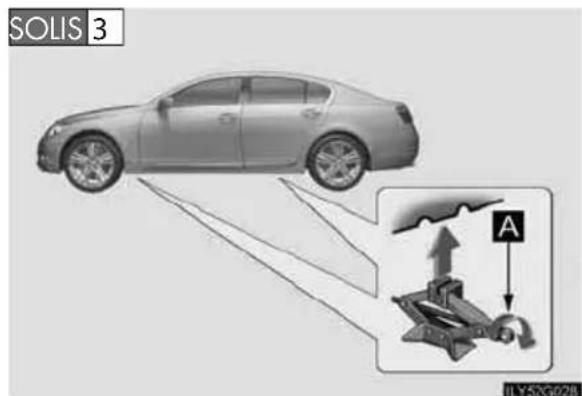 LEXUS GS 450h (2006) - 5-2. Avārijas gadījumā veicamie pasākumi - 1