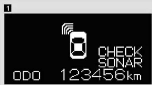 1 CHECK SONAR ODO 123456km