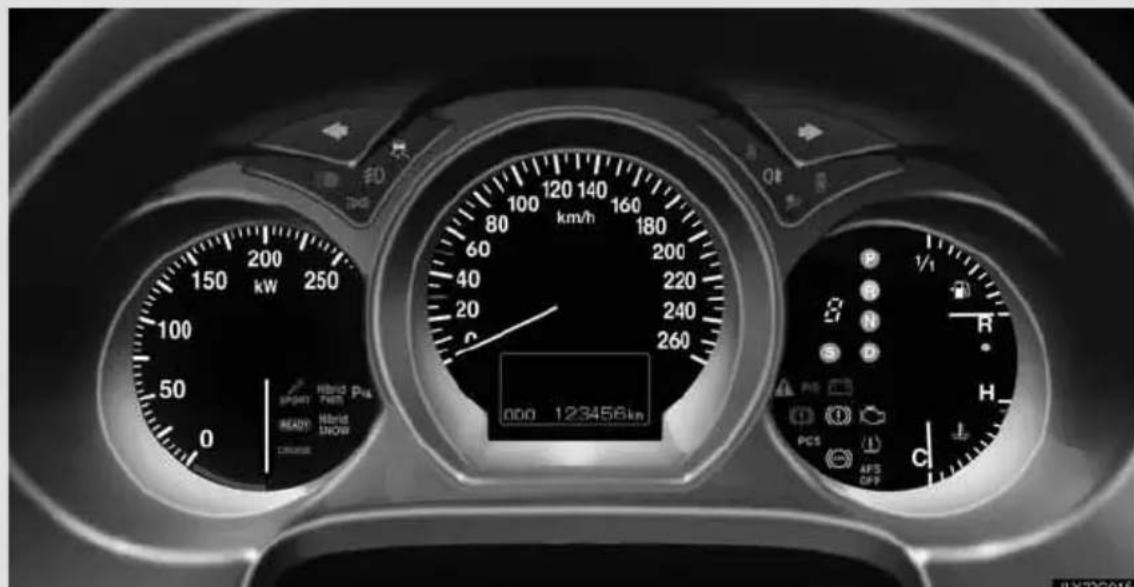 000 123456km SUPPORT Hand Pull HORN READY Hybrid SHOW OFF P 1/1 B N S R PCS AFS OFF c JLY22G015