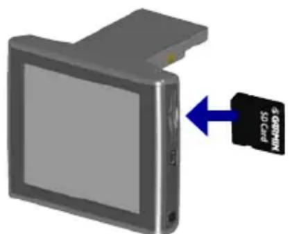 GARMIN Draagtas Nuvi 34xx/37xx - Stap 1: Plaats een SD-kaart (optioneel) - 1