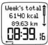 POLAR RS800CX GPS - Wekelijks overzicht - 2