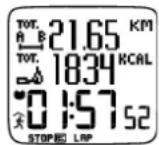 POLAR RS800CX GPS - Informatie op het display - 8