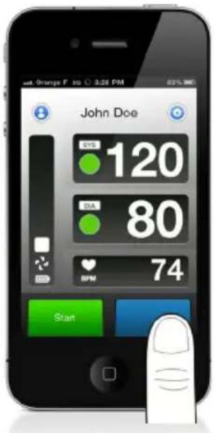 WITHINGS iPhone sphygmomanometer - ④ Uw gegevens openen - 1