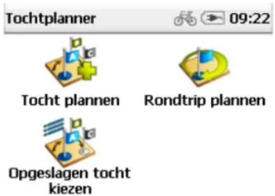 Tochtplanner Tocht plannen Rondtrip plannen Opgeslagen tocht kiezen