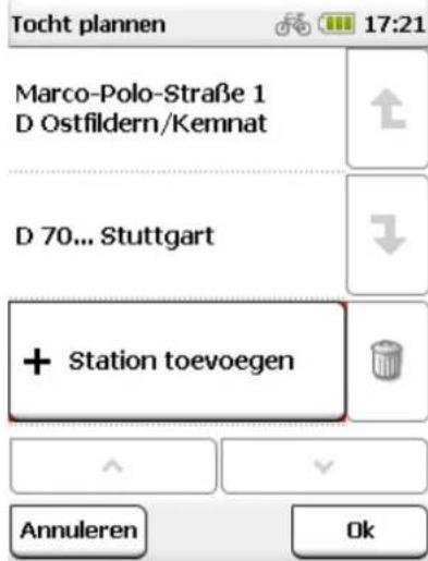 Tocht plannen 17:21 Marco-Polo-Straße 1 D Ostfildern/Kemnat D 70... Stuttgart + Station toevoegen Annuleren Ok