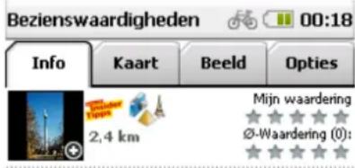 Bezienswaardigheden 00:18 Info Kaart Beeld Opties Mijn waardering Ø-Waardering (0):