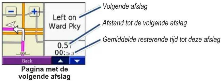 Volgende afslag Left on Ward Pky 0,5 00:53 Gemiddelde resterende tijd tot deze afslag Back Pagina met de volgende afslag
