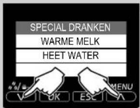 SPECIAL DRANKEN WARME MELK HEET WATER MENU