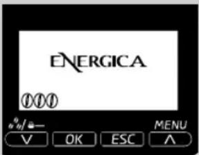 ENERGICA ①①① #o/# V OK ESC MENU