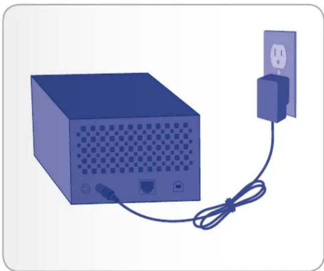LACIE 301524EK - STAP 1: de voeding aansluiten - 1