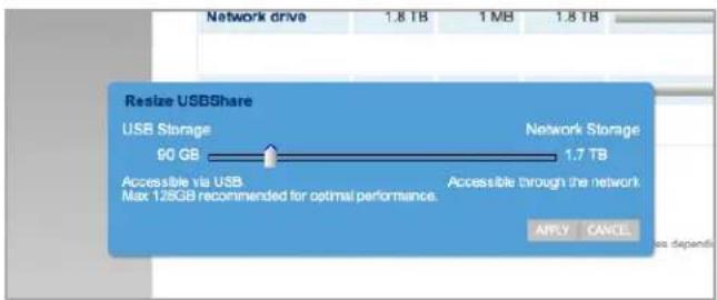 LACIE 301524EK - USBShare-capaciteit aanpassen - 1