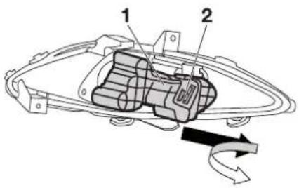 YAMAHA XMAX - Vervangen van een gloeilamp in achterlicht/remlicht of van een gloeilamp in achterste richtingaanwijzer - 2