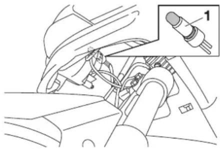 YAMAHA XMAX - Parkeerlichtgloeilamp vervangen - 1