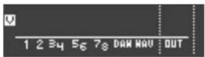 V 1 2 34 56 78 DAM NAV OUT