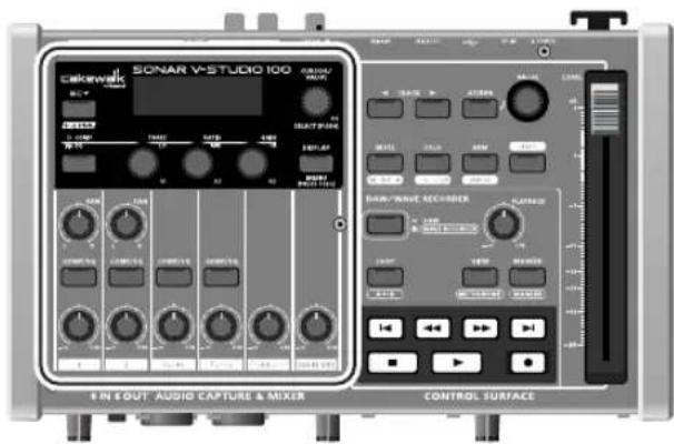 SONAR V-STUDIO 100 CLOKSWALK DINJAM SINAR CONTROL SURFACE IN SOUT: AUDIO CAPTURE & MIXER CONTROL SURFACE