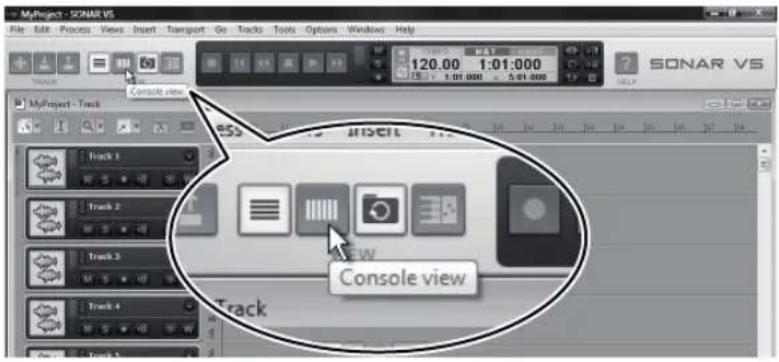 ROLAND VS-100 - Selecteer de invoer voor de track - 1
