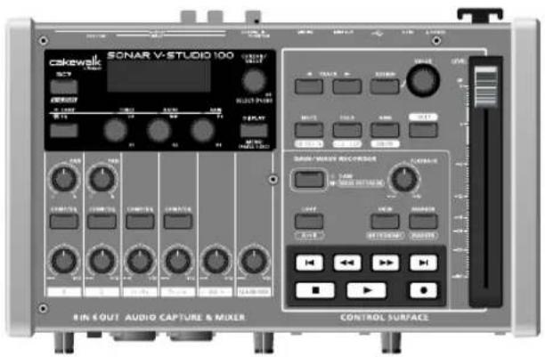 cakewalk SONAR V-STUDIO 100 8 IN 4 OUT AUDIO CAPTURE & MIXER CONTROL SURFACE