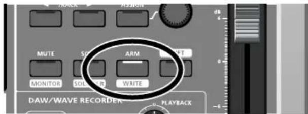 TRACK MUTE ST ARM MOHOR SOLVER WRITE ARM WRITT DAW/WAVE RECORDER PLAYBACK
