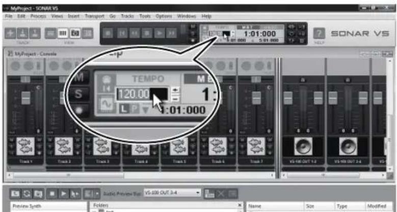 ROLAND VS-100 - De metronoom aanzetten - 2
