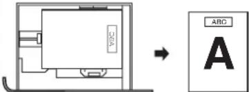 SHARP MX-C380P - Voorbeeld: plaatsingsstand van geperforeerd papier, briefhoofdpapier en voorbedrukt papier - 4